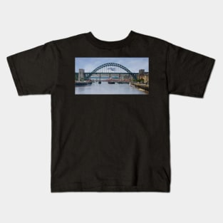 River Tyne Bridges Newcastle Kids T-Shirt